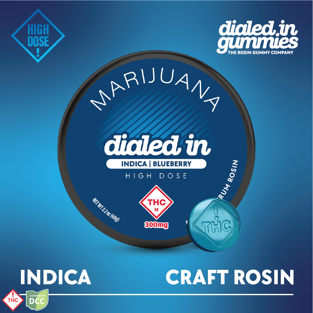 100mg - Blueberry - Rosin Gummies 10pk