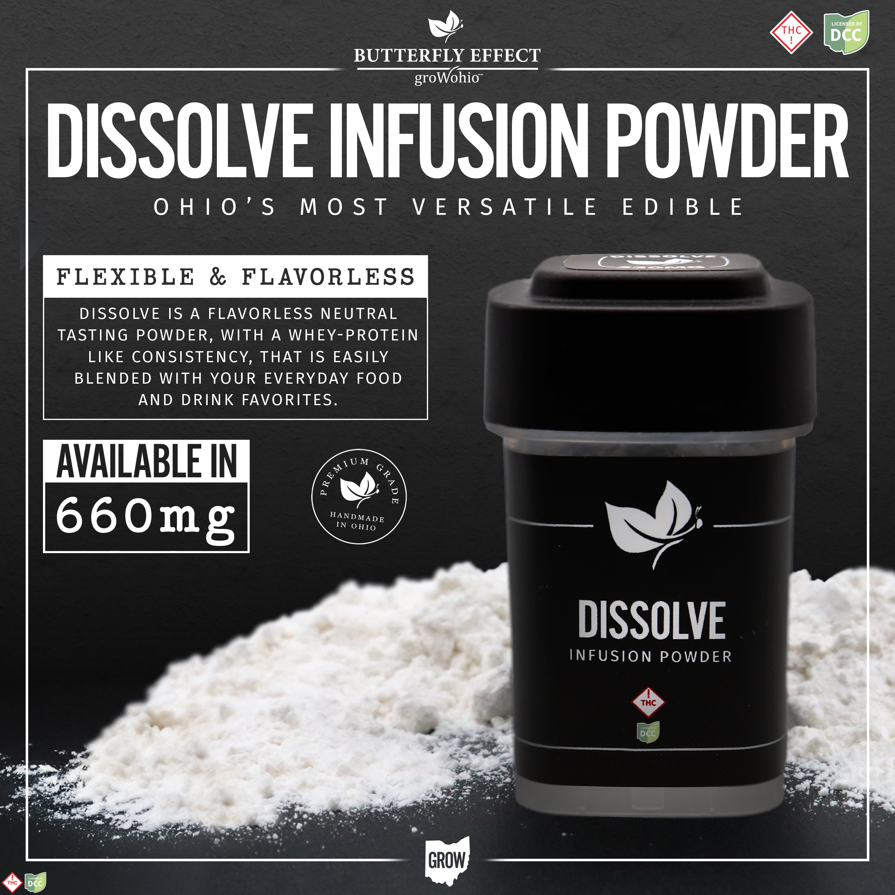 Grow Ohio | Infusion Powder | Edible | 660mg