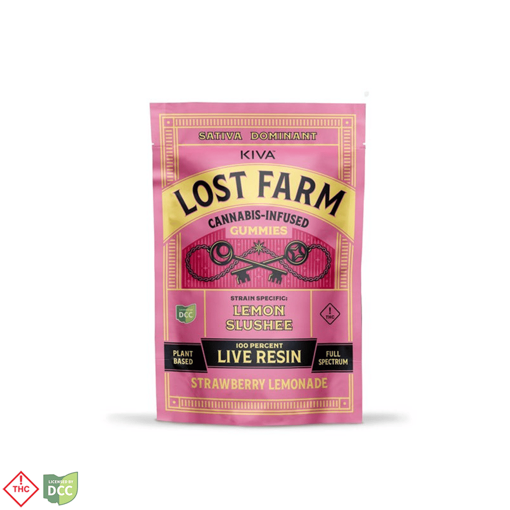 KIVA Lost Farm - Strawberry Lemonade x LS - 10ct - 100mg