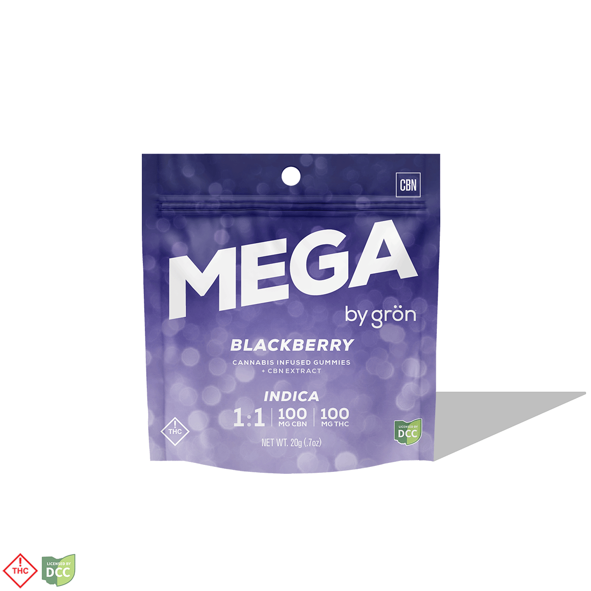 1:1 CBN/THC Blackberry Mega Pearl