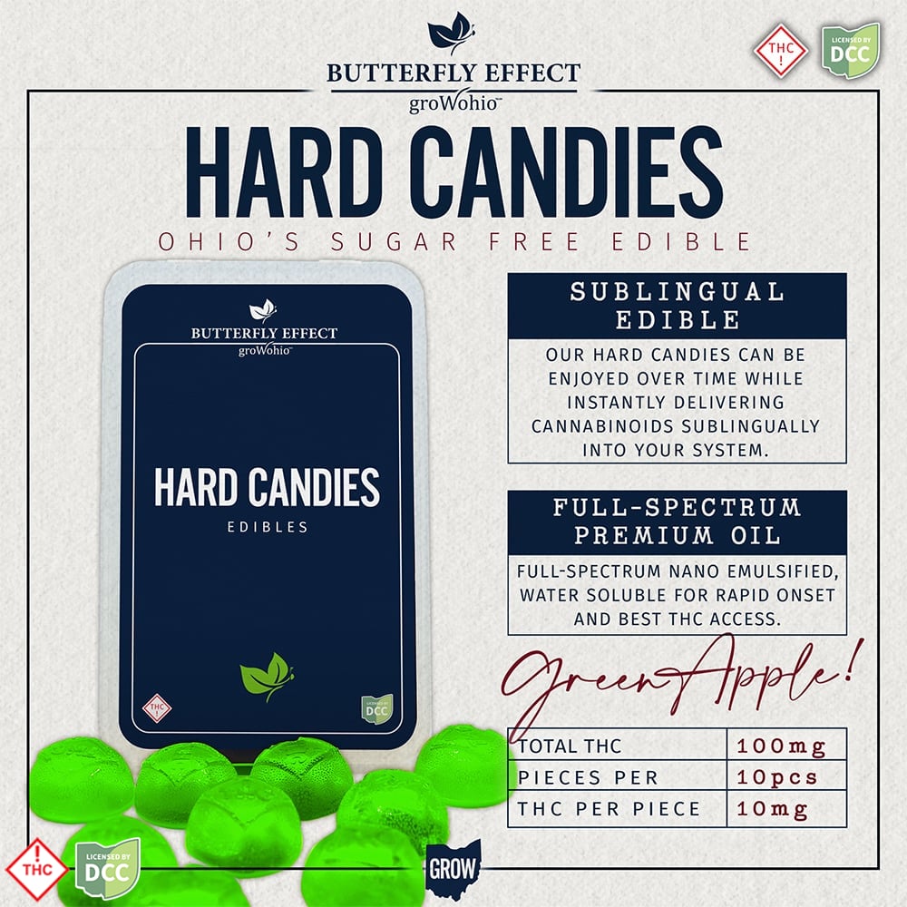 Green Apple Hard Candies [10pk] (100mg)