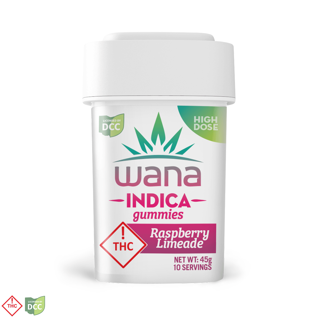 Wana - 3 Day Raspberry Limeade Gummies - 10ct - 300mg