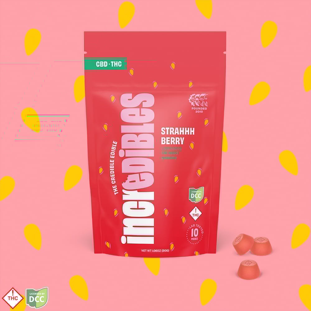 1:1 Strahhhberry [10pk] (110mg CBD/110mg THC)