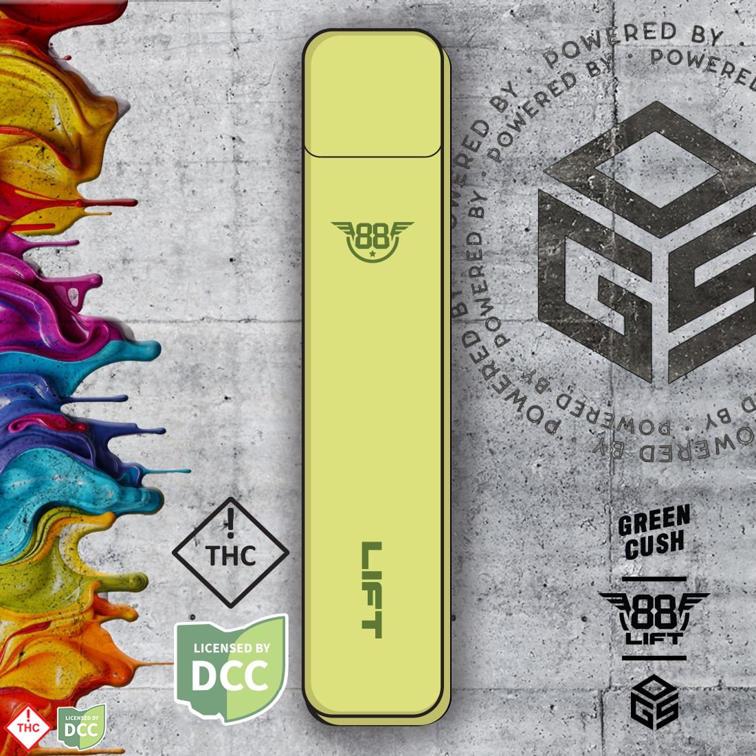 Green Cush | 2.0 Rechargeable Disposable | [1g]