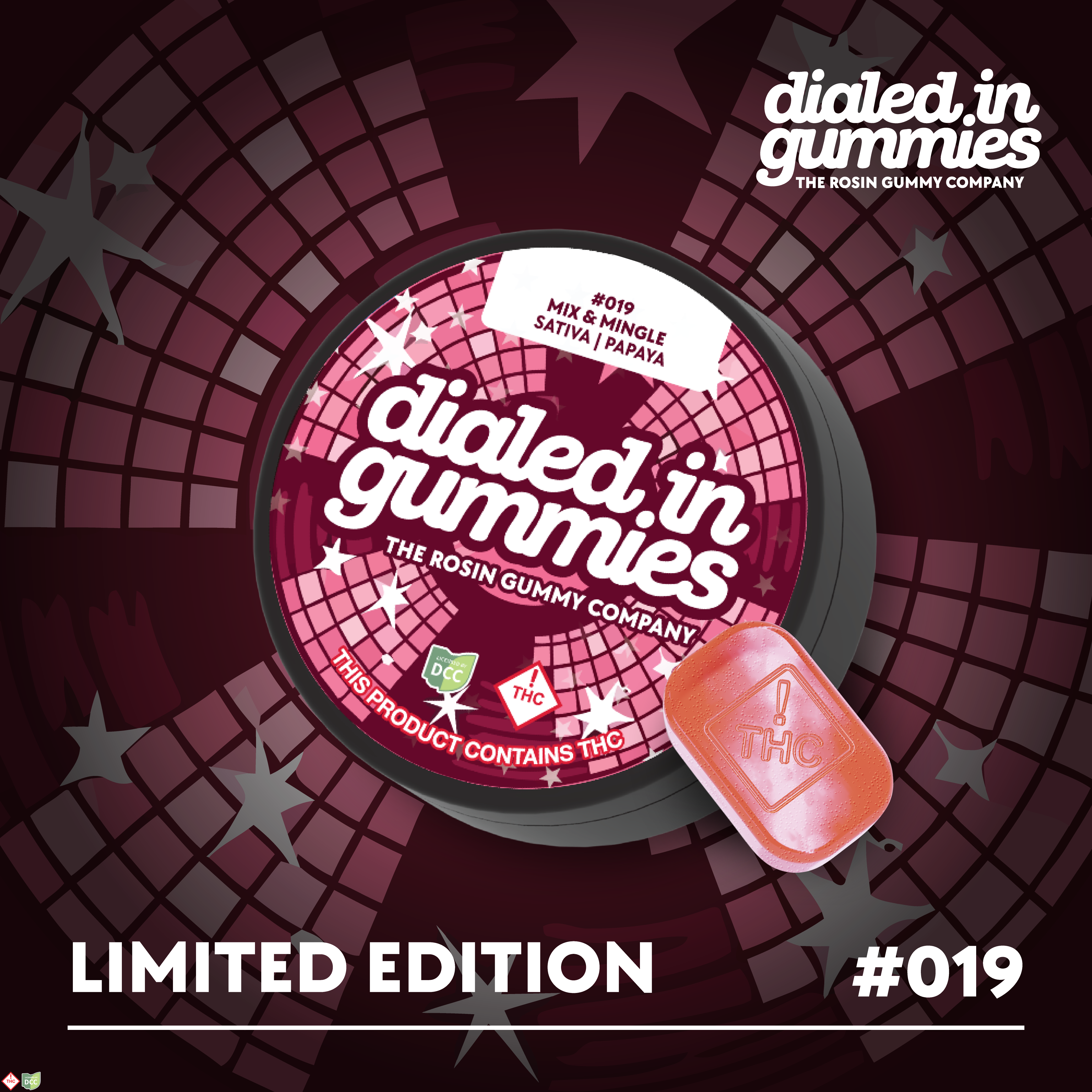 100mg - Mix & Mingle #2536 - Rosin Gummies (10pk)