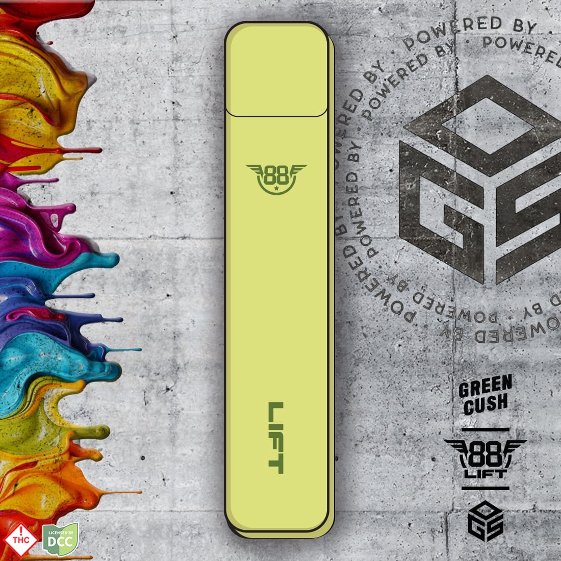 Green Cush | 2.0 Rechargeable Disposable | [1g]