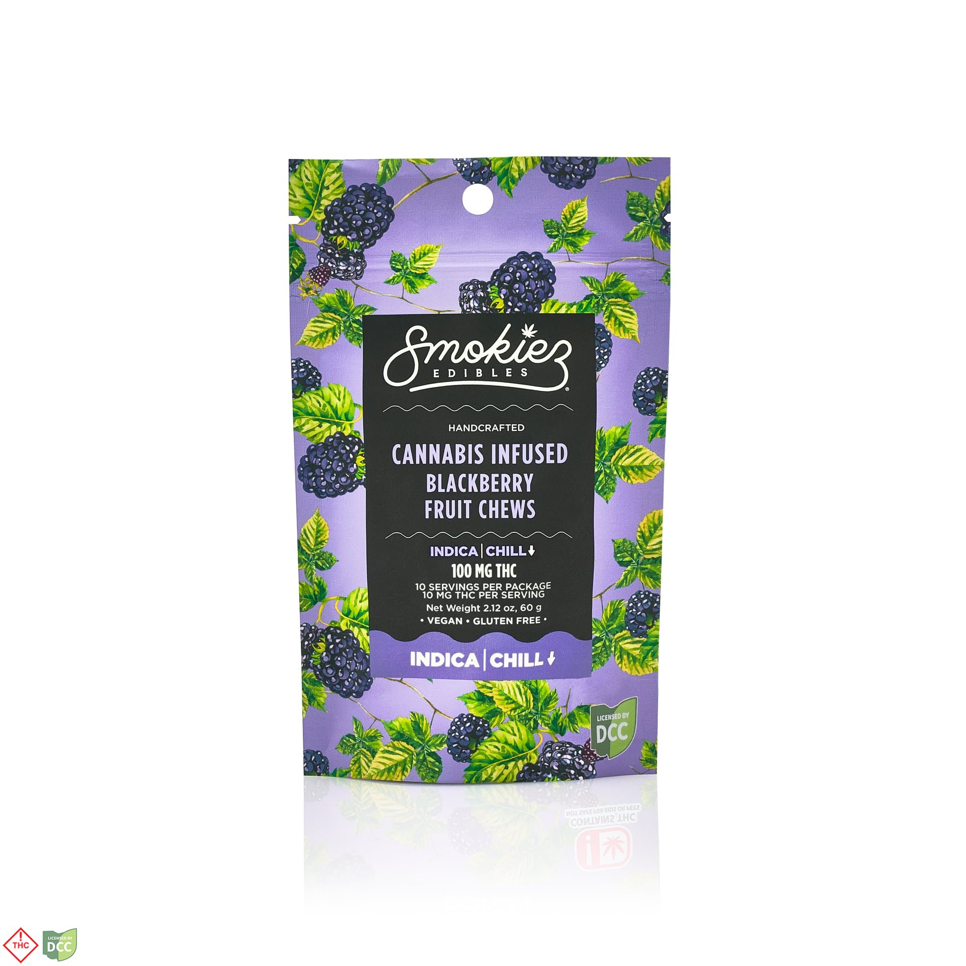 Smokiez - Sweet Blackberry Gummies - 10ct - 100mg Smokiez - Sweet Blackberry Gummies - 10ct - 100mg