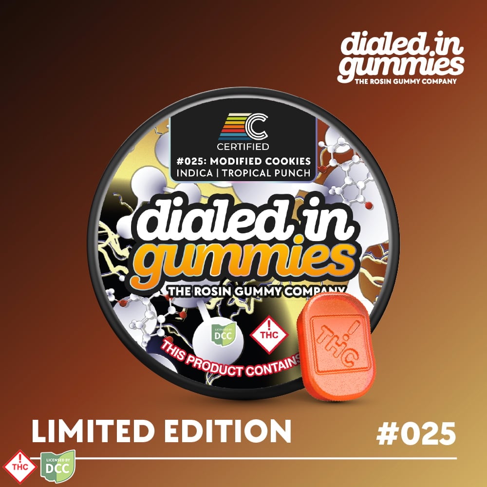 100mg - Modified Cookies #0025 - Rosin Gummies (10pk)