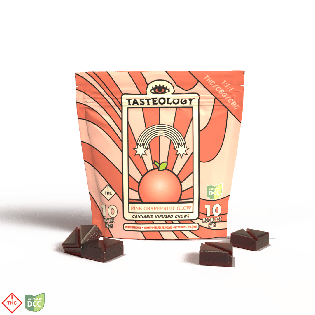 1:1:1 Pink Grapefruit Glow [10pk] (100mg CBC/100mg CBG/100mg THC)