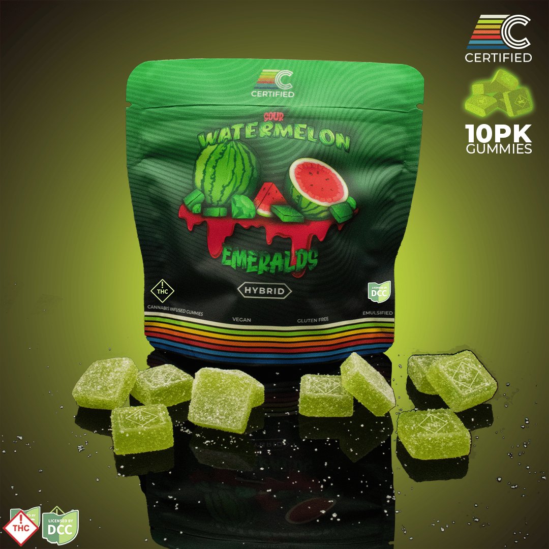 Sour Watermelon Emerald Gems [10pk] (100mg)