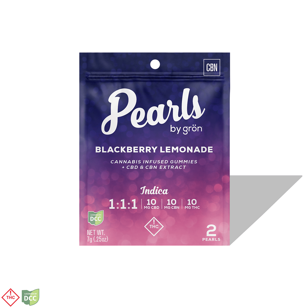 1:1:1 Blackberry Lemonade Pearls - Sleepy Indica (20mg CBD/ 20mg CBN/ 20mg THC) 1:1:1 Blackberry Lemonade Pearls - Sleepy Indica (20mg CBD/ 20mg CBN/ 20mg THC)