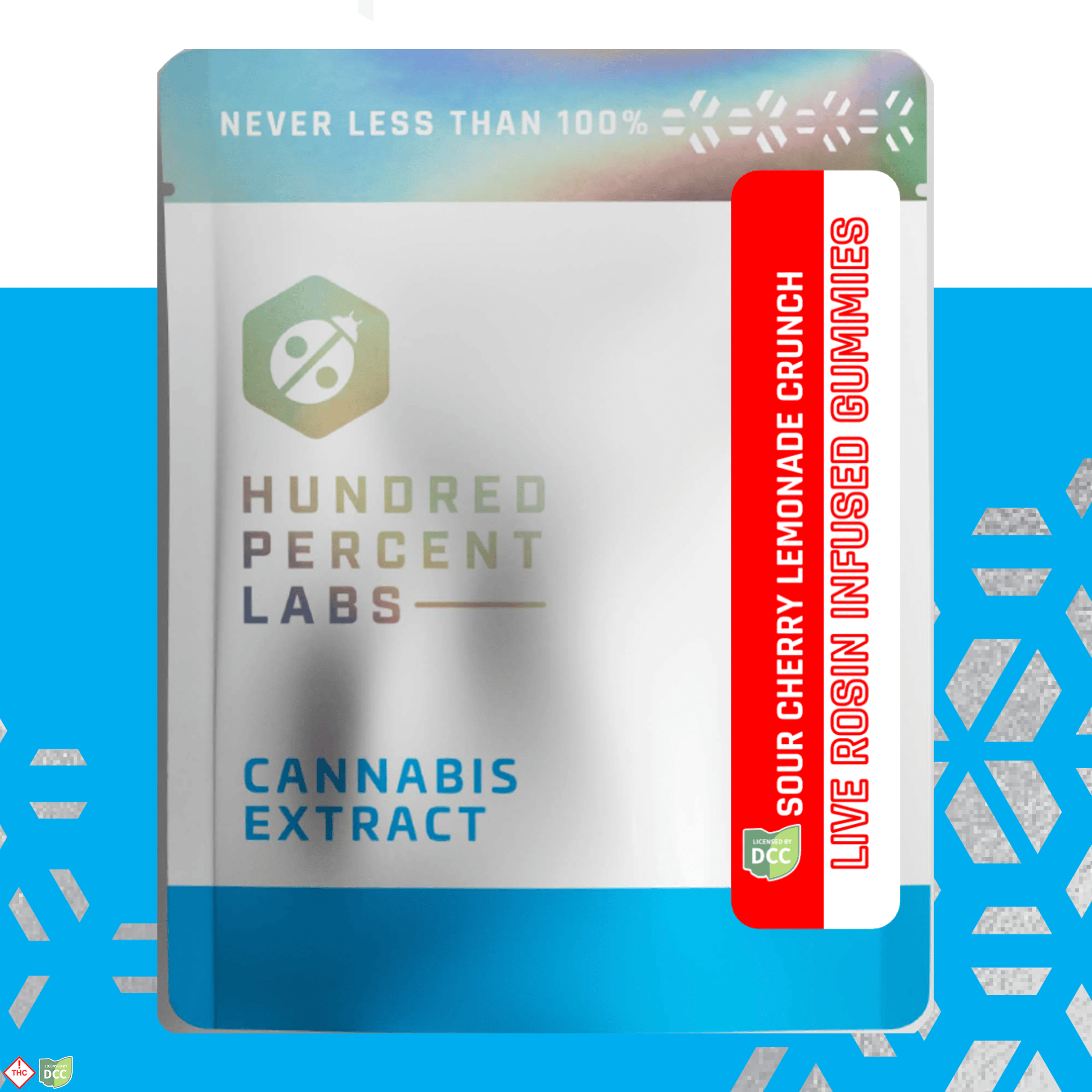 Sour Cherry Lemonade Crunch Live Rosin Gummies (1-Day) (110mg)