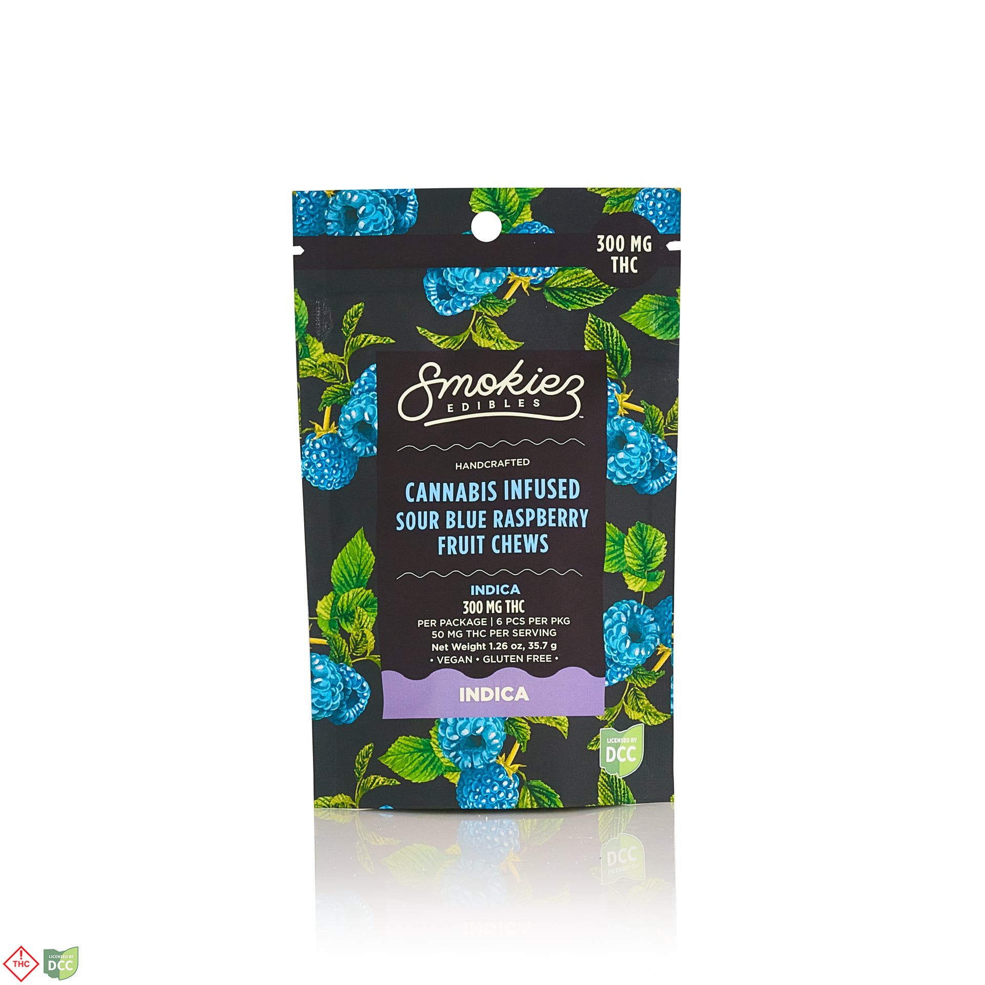 Sour Blue Raspberry - Indica [6pk] (300mg THC)