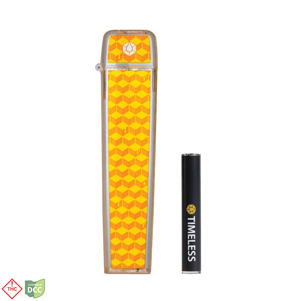 Timeless TV6 Battery and Flip Case Combo 500mg - Yellow