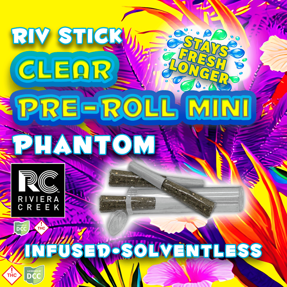 Phantom Riv Stick Clear Pre Roll Minis (.33g)