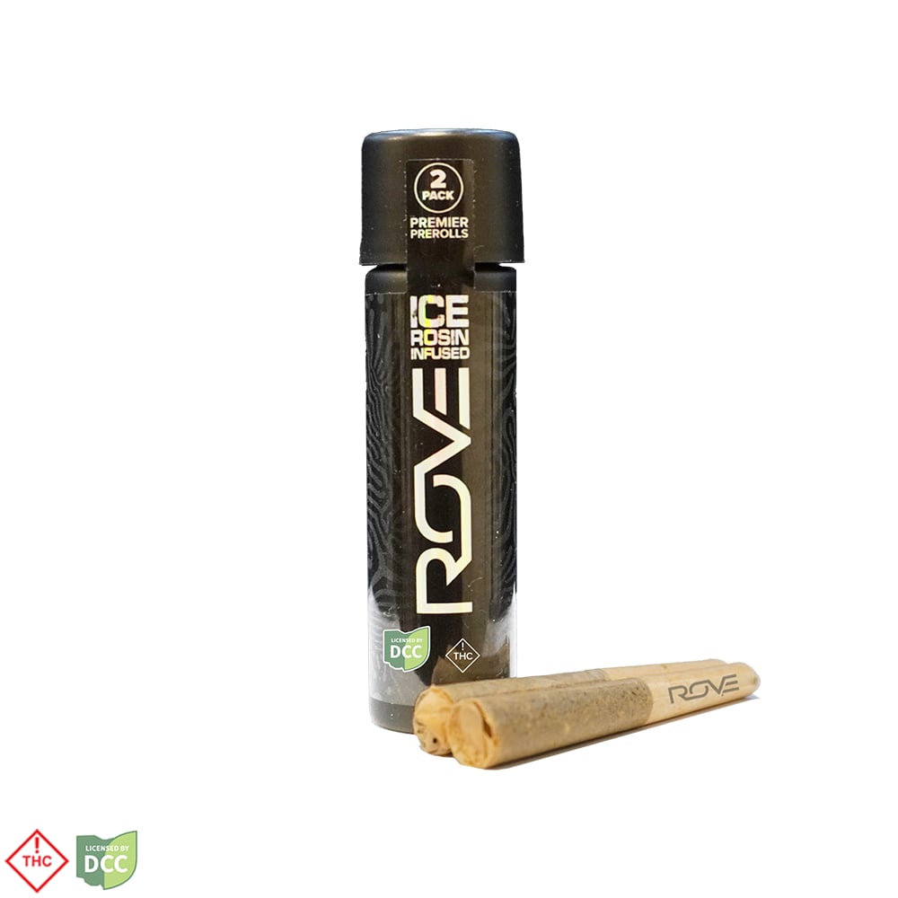 ROVE - Premier Ice Rosin Infused Preroll - 2pk - Blue Boi