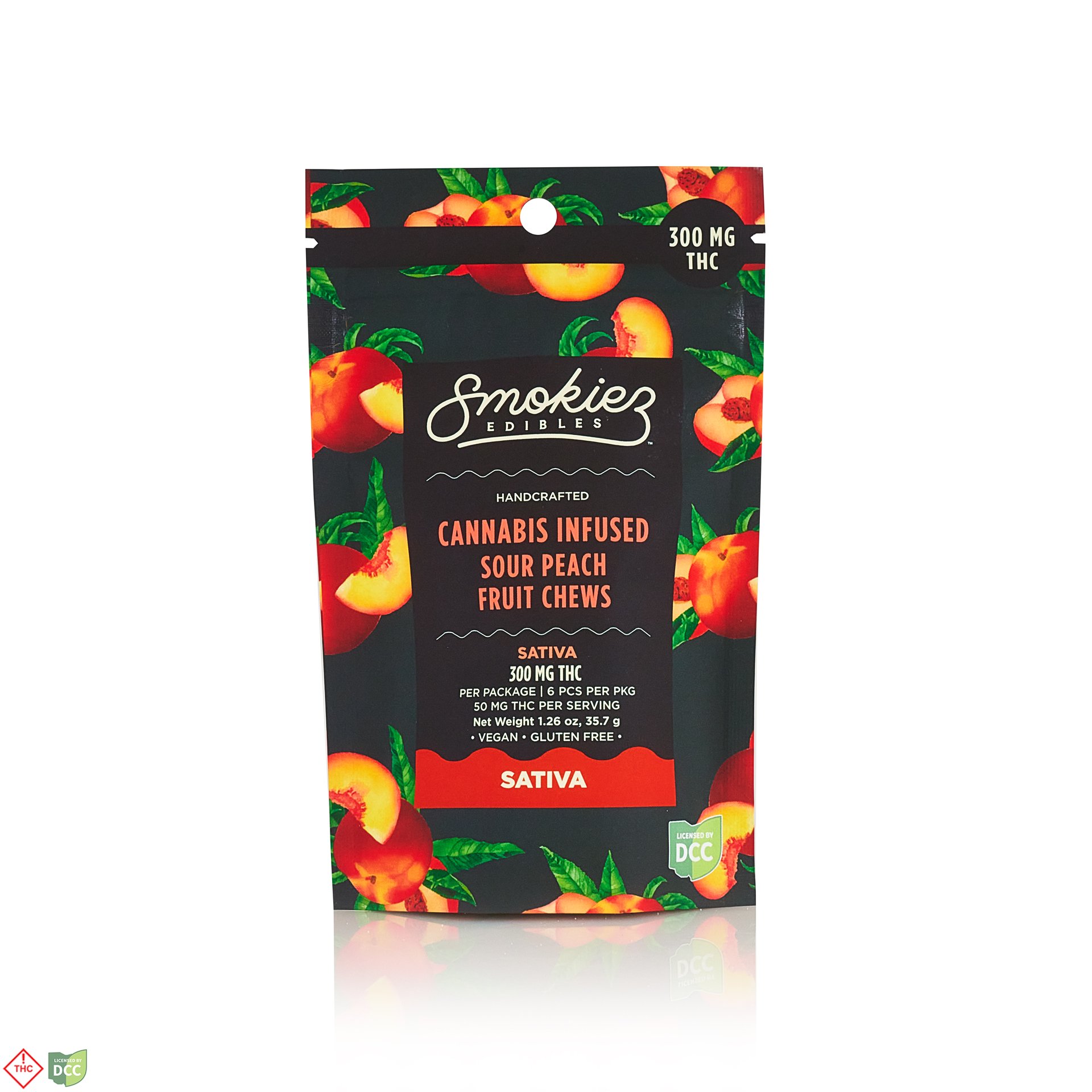 Sour Peach - Sativa [6pk] (300mg THC)