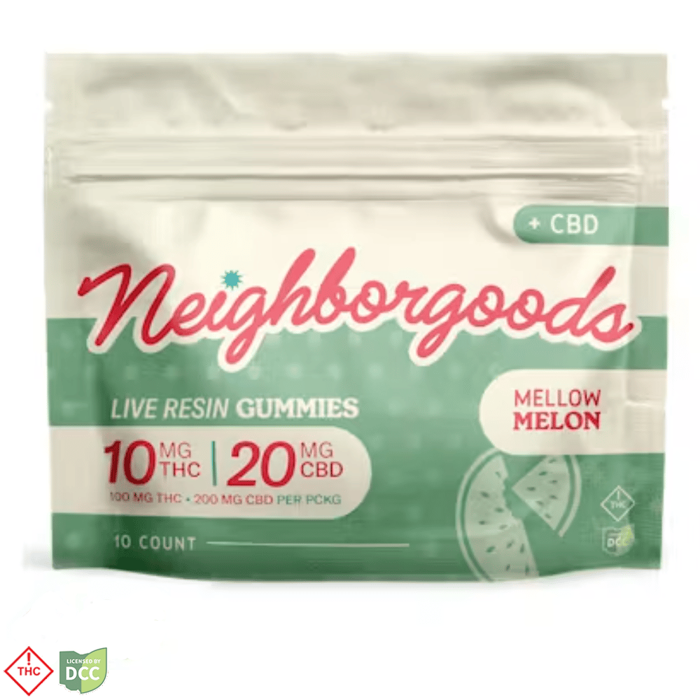 1:2 Mellow Melon [20pk] (100mg THC/200mg CBD)