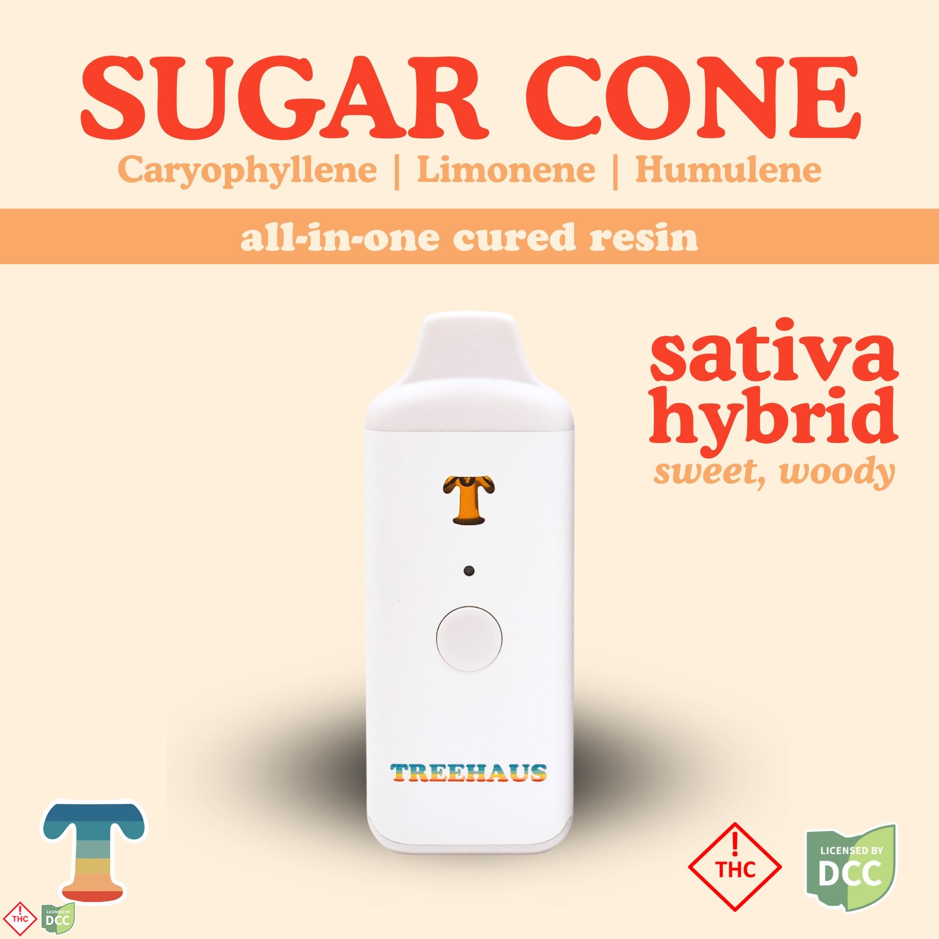 Sugar Cone - Cured Resin AIO - 1g