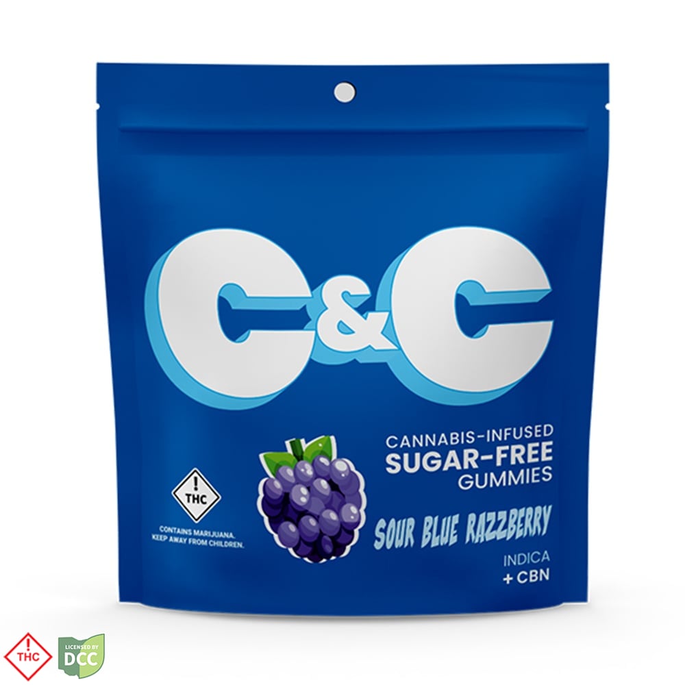 Chew & Chill - Sour Blue Raspberry +CBN Sugar-Free Gummies - 10ct - 110mg Chew & Chill - Sour Blue Raspberry +CBN Sugar-Free Gummies - 10ct - 110mg