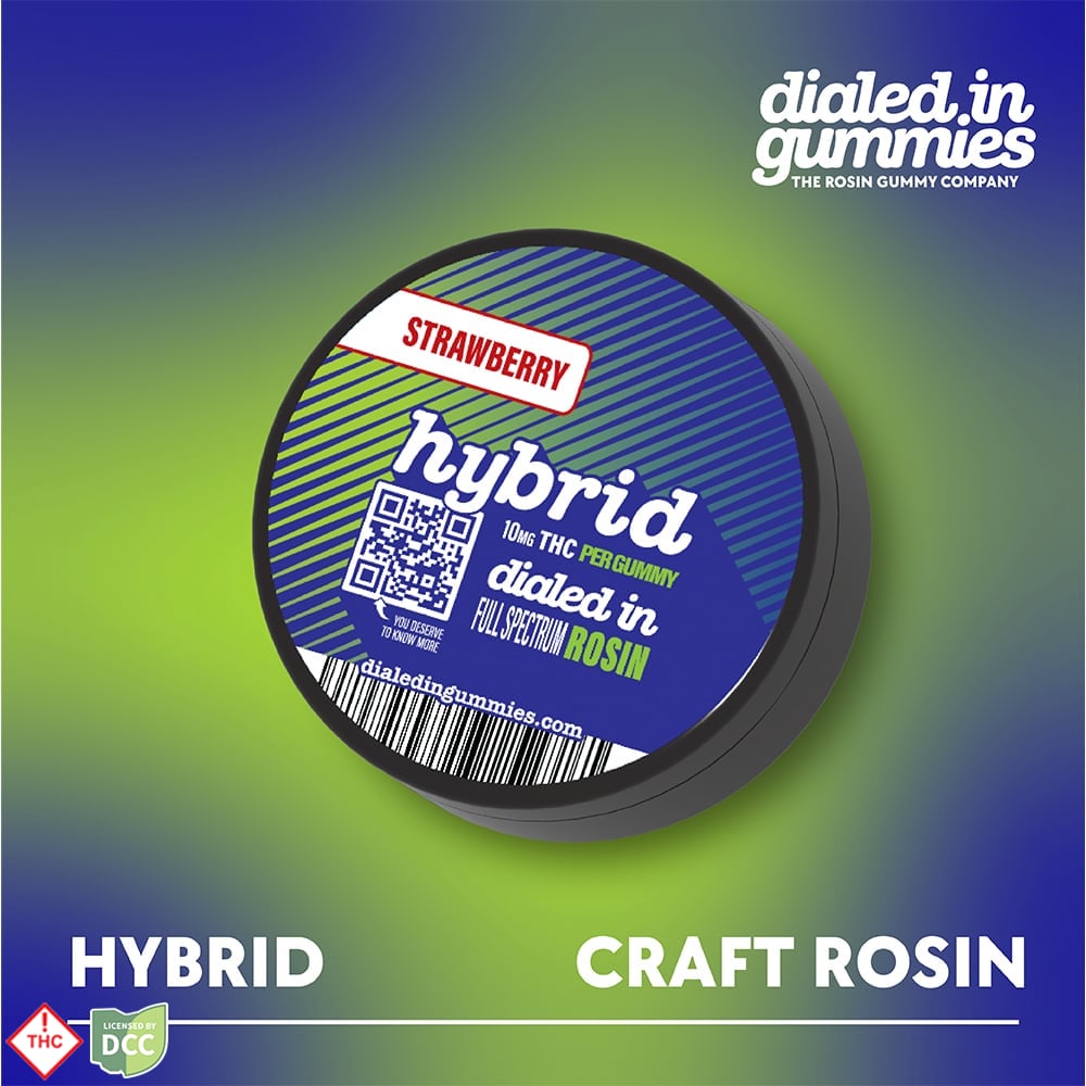 Dialed In - Strawberry Hybrid Gummies - 10ct - 100mg Dialed In - Strawberry Hybrid Gummies - 10ct - 100mg