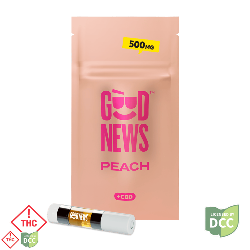 1:2 CBD:THC Peach Cartridge