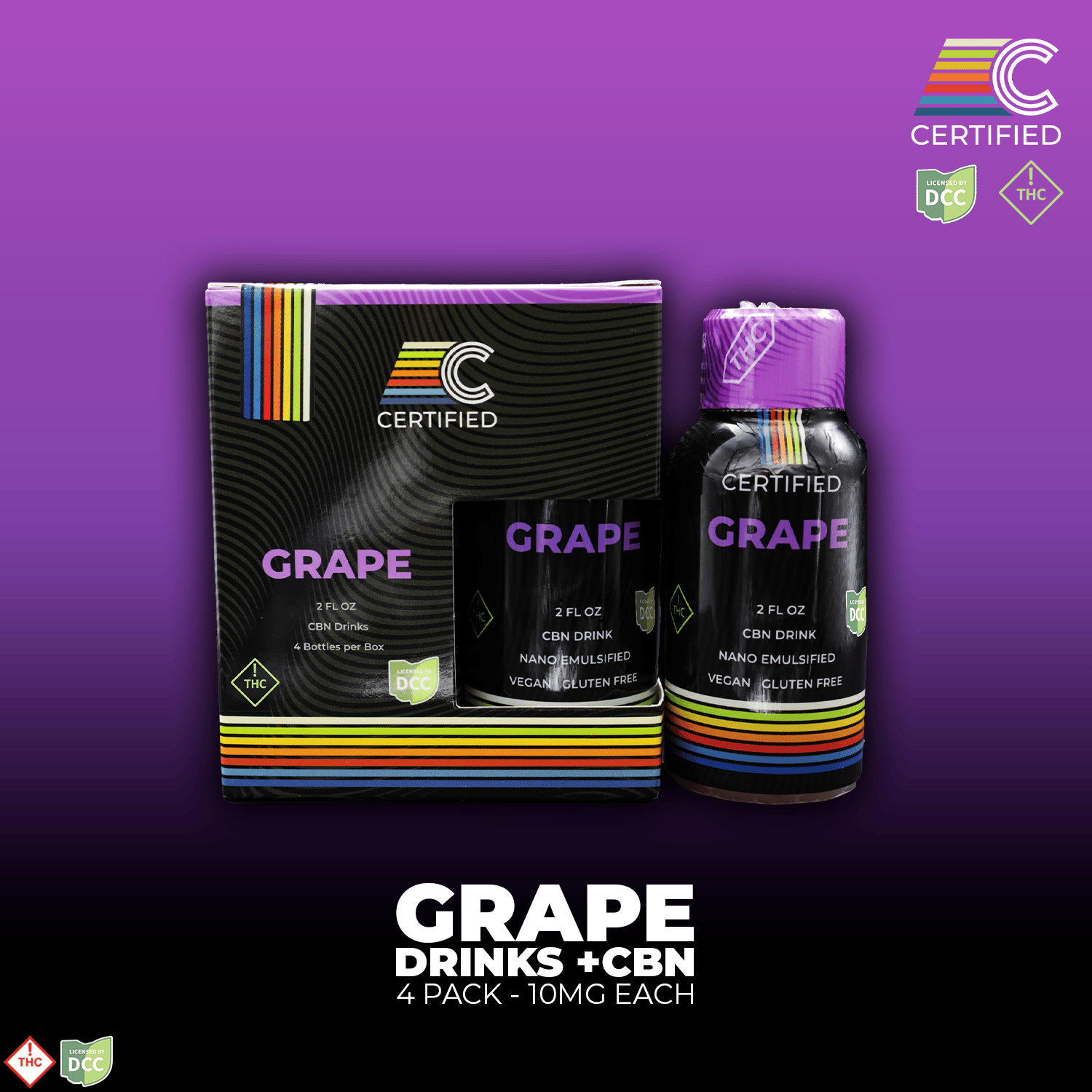Grape CBN [4pk] (40mg THC/20mg CBN)
