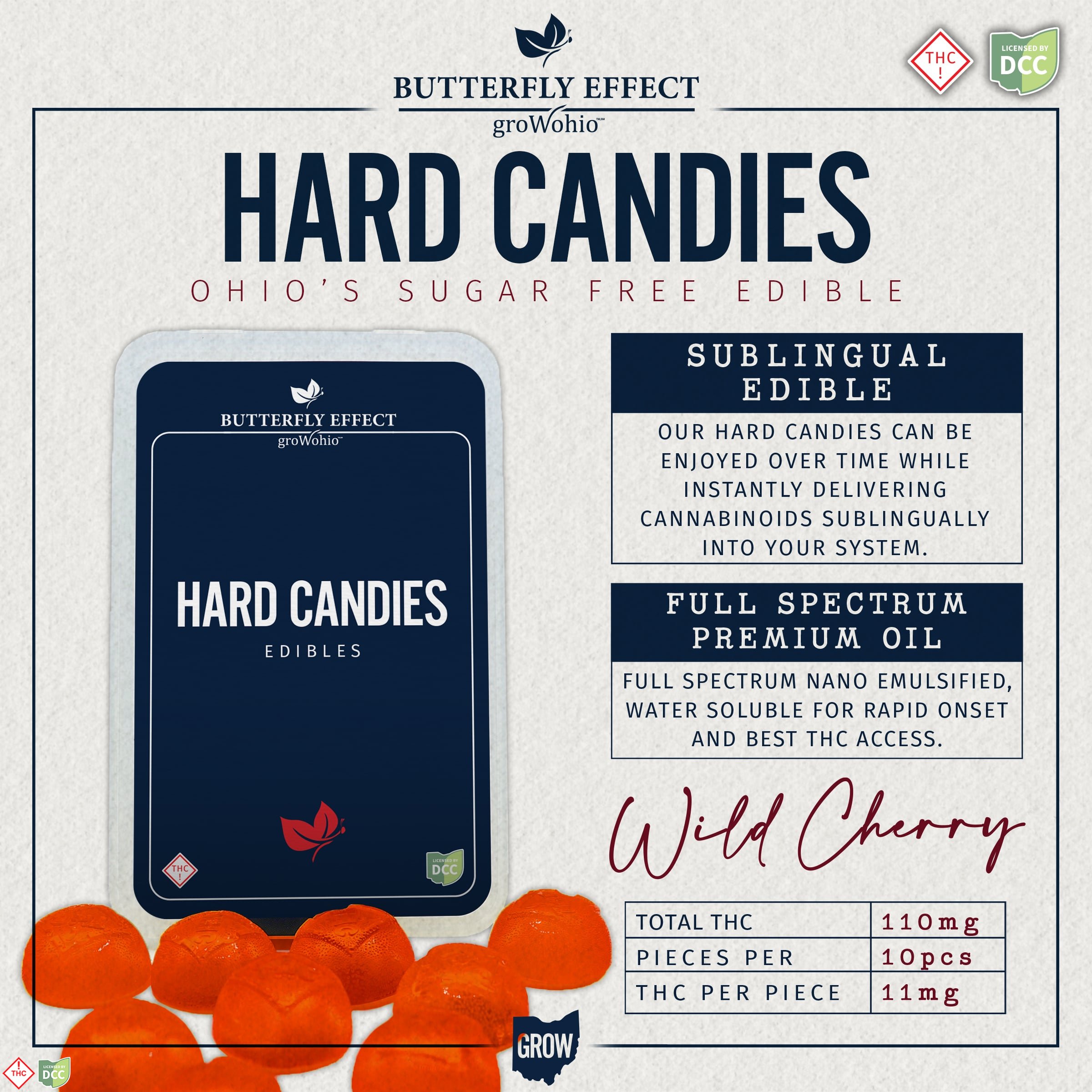 Wild Cherry Hard Candies [10pk] (110mg)