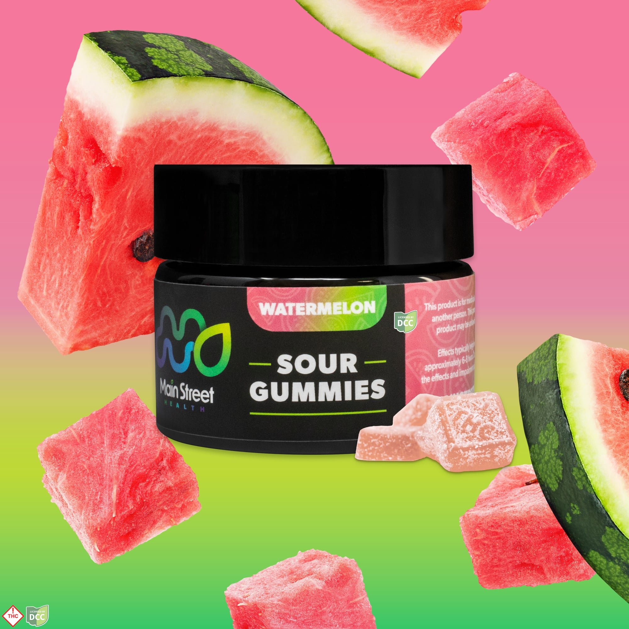 Main Street Health - Watermelon Gummies - 11ct - 110mg