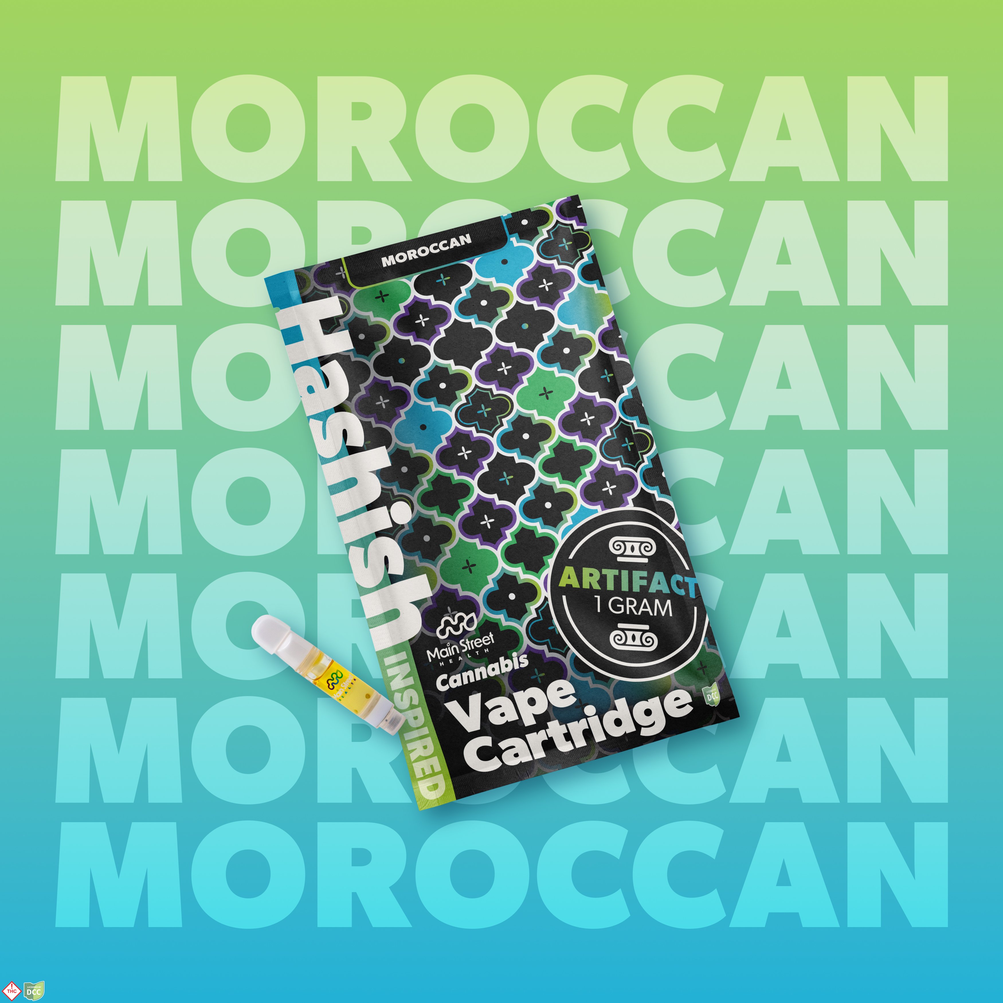 Moroccan Hash - ARTIFACT Full-Ceramic Cart - 1g