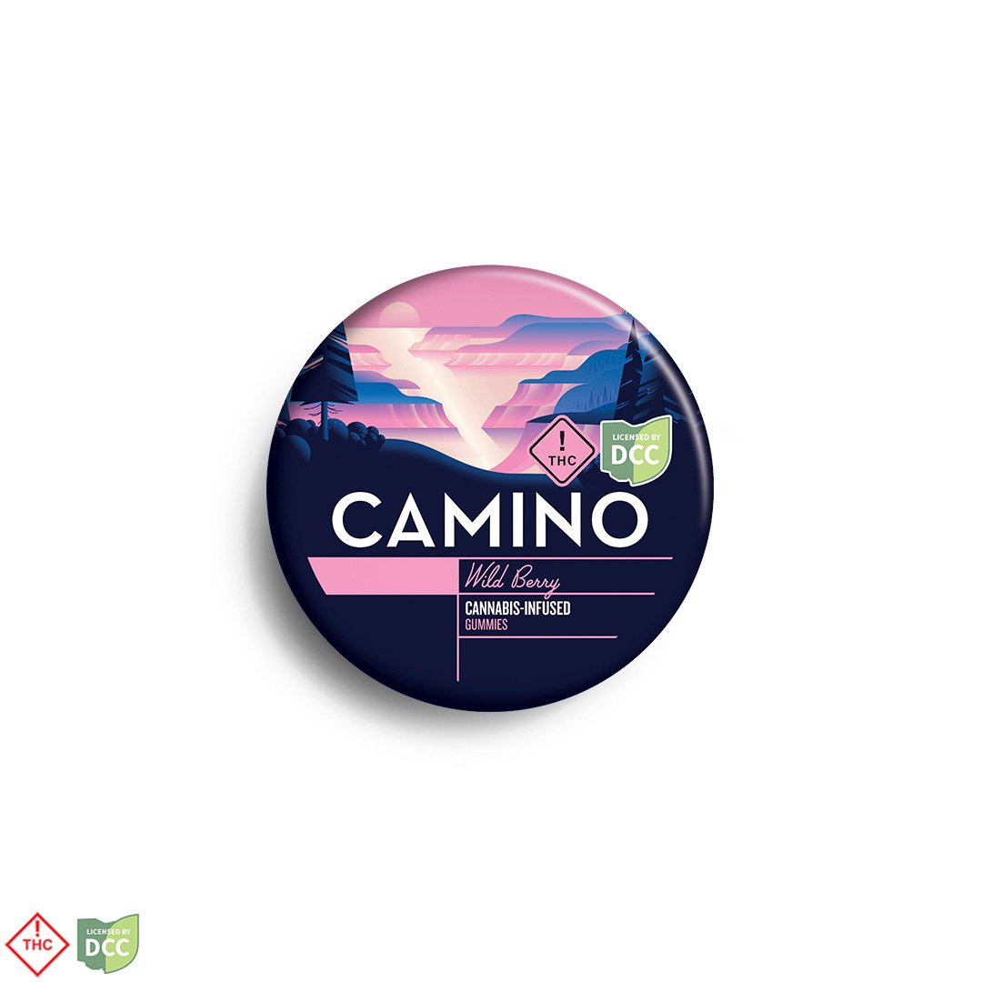 KIVA WILD BERRY CAMINO GUMMIES - EDIBLE - 20PK - INDICA - THC: 100.66MG CBD: 0MG