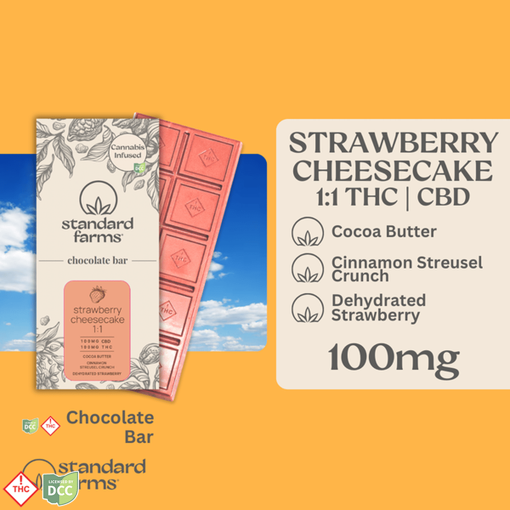 1 1 Strawberry Cheesecake 10pk 100mg Thc/100mg CBD