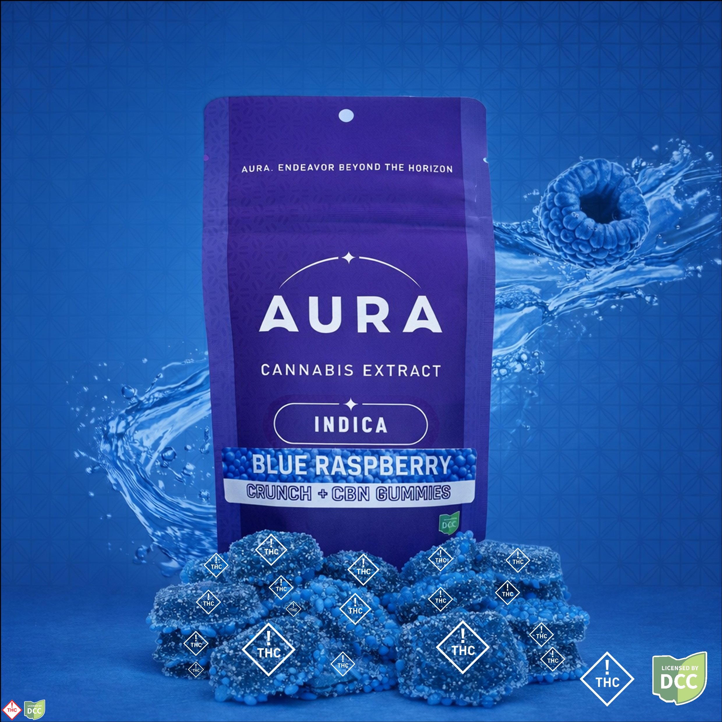 Blue Raspberry CRUNCH +CBN Gummies (5-Day)