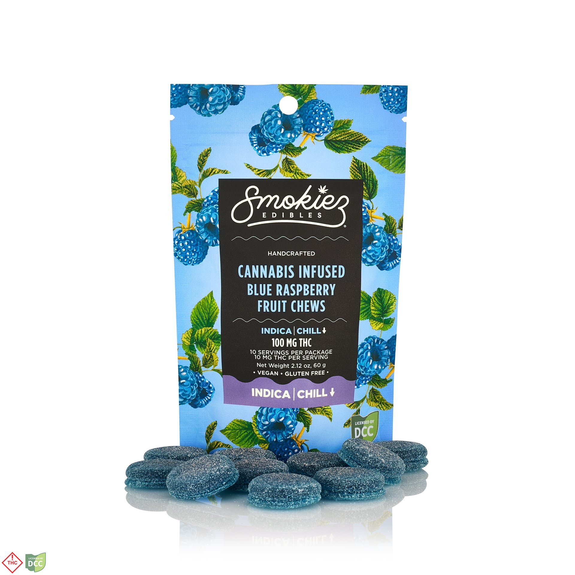 Blue Raspberry - Indica [10pk] (110mg)