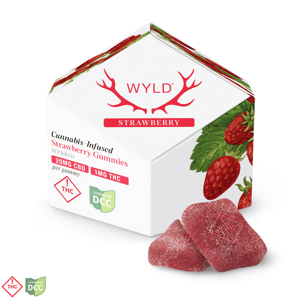 Strawberry 20:1 CBD + Hybrid Enhanced Gummies | 200mg CBD:10mg THC