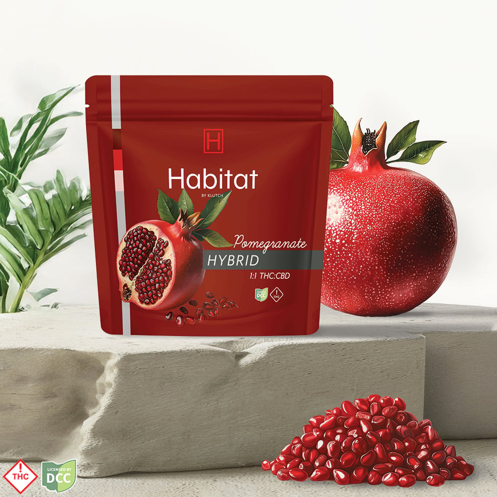 1 1 Pomegranate 20pk 100mg Thc/100mg CBD