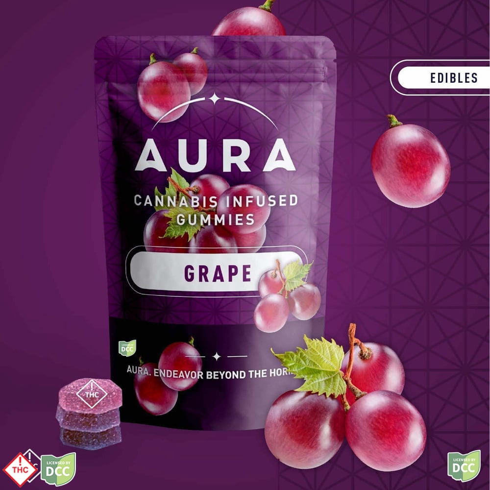 Grape CRUNCH +CBG Gummies (1-Day) [9pk] (100mg)