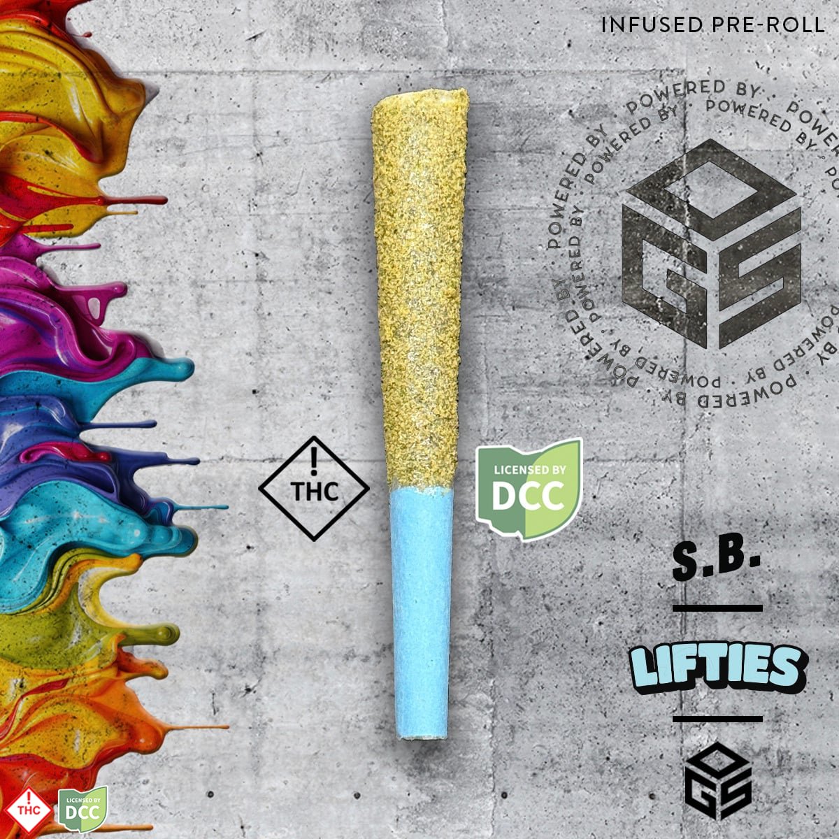 1g | S.B. |  Rosin Infused + Kief Rolled Pre-Roll