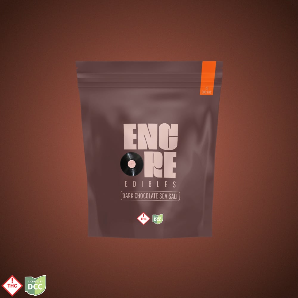1:1 Dark Chocolate CBD:THC [10pk] (100mg CBD/100mg THC)