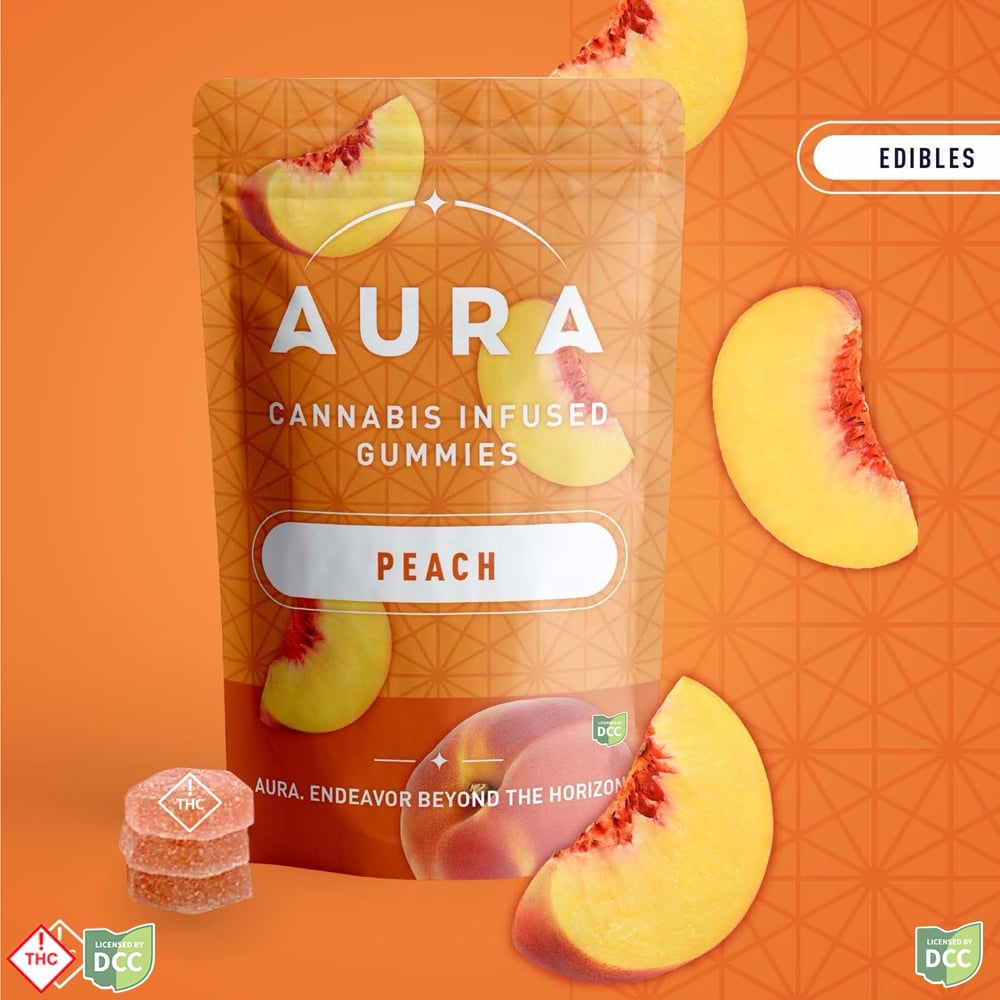 Peach Gummies +CBC [22pk] (1100mg)