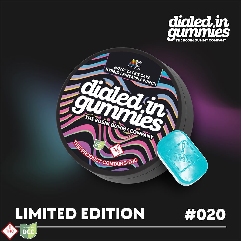 100mg - Zack's Cake #020 - Rosin Gummies (10pk)