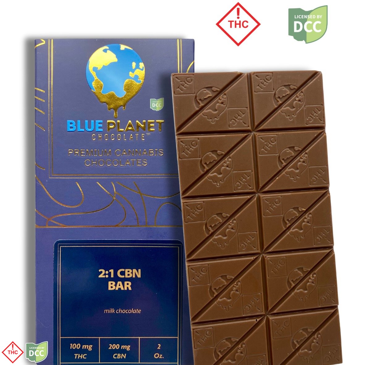 2 1 CBN THC CBD Milk Chocolate Bar 200mg Cbn/100mg Thc/100mg CBD