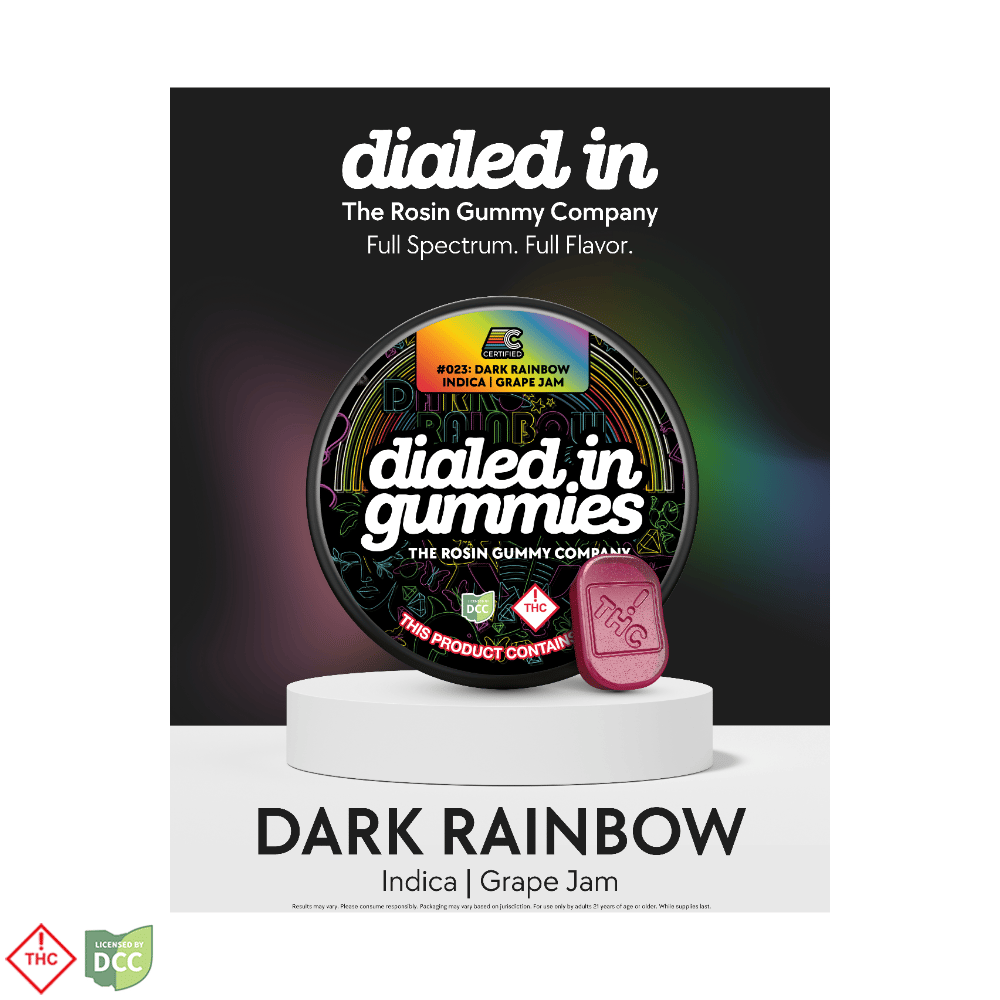100mg - Dark Rainbow - Rosin Gummies (10pk) 100mg - Dark Rainbow - Rosin Gummies (10pk)