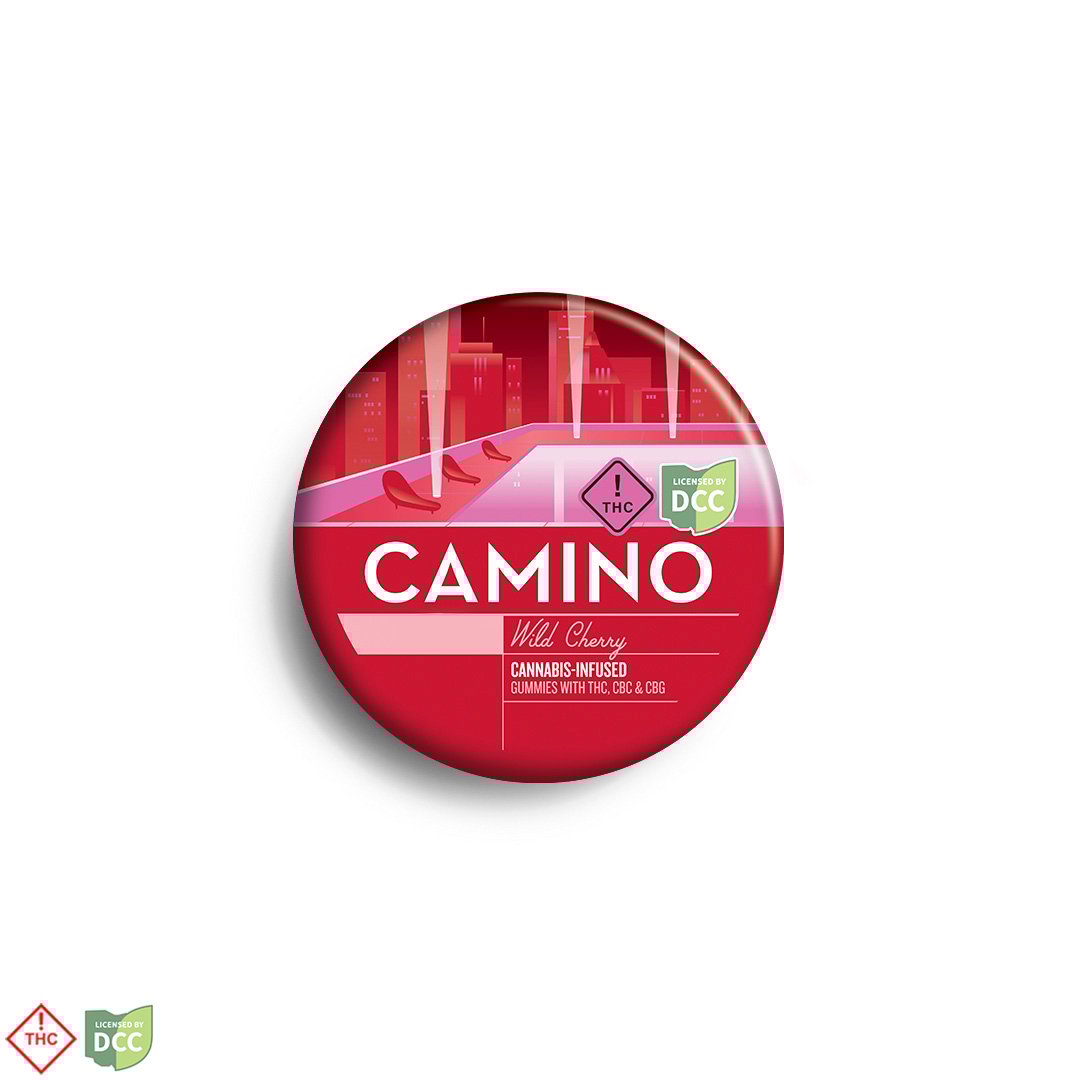 5mg Camino 'Excite' Wild Cherry Gummies 100mg THC total