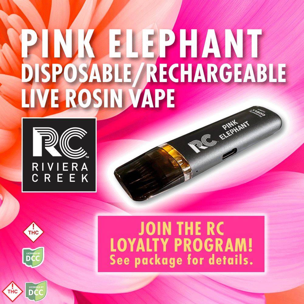 Pink Elephant Disposable/Rechargeable Live Rosin Vape (0.5g)