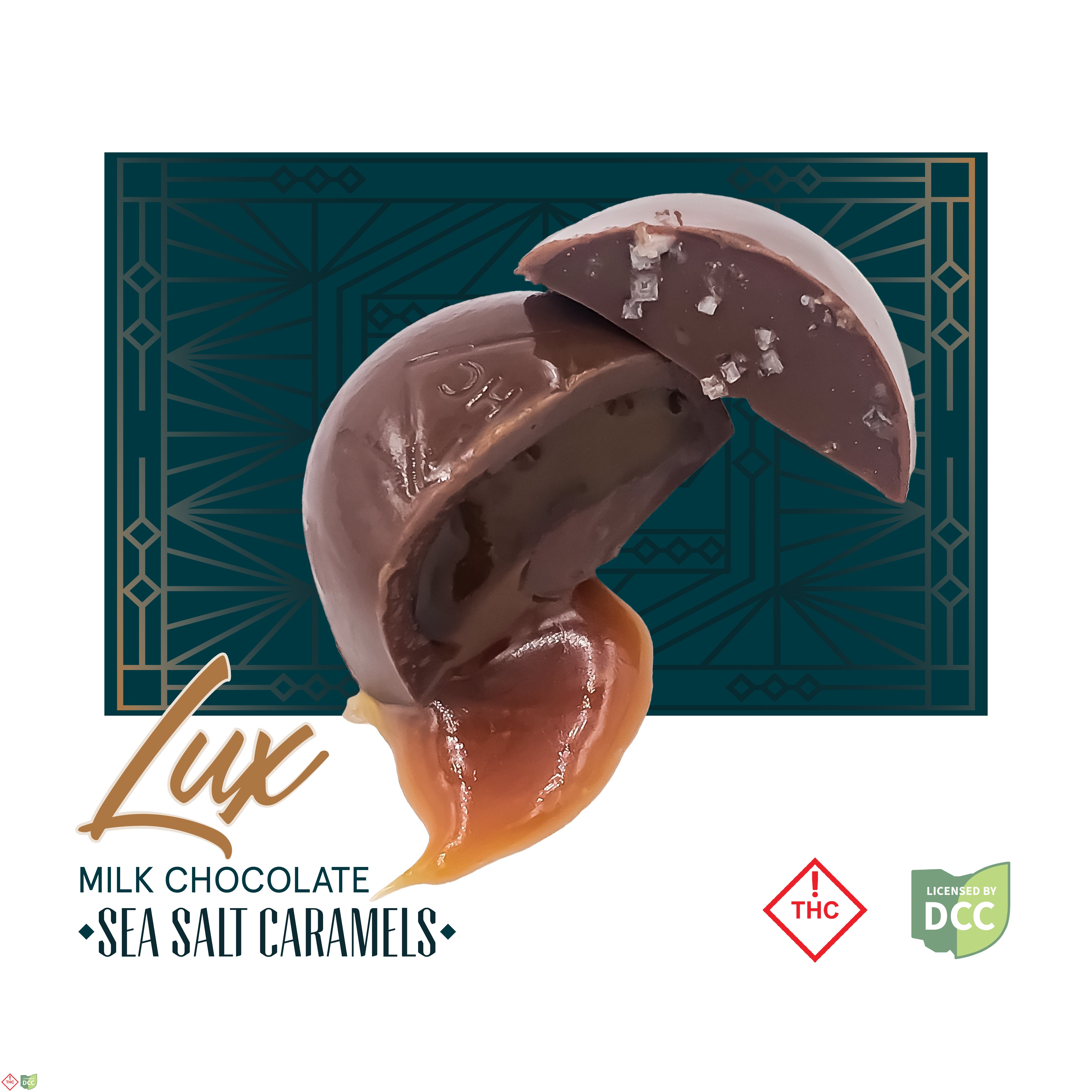 Milk Chocolate Sea Salt Caramels | 100mg (10pk)
