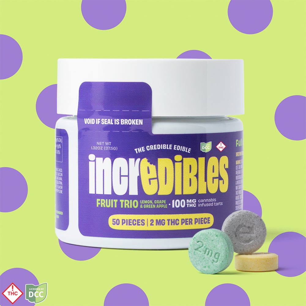 GTI | Incredibles | Fruit Trio | Hard Candies | 110mg