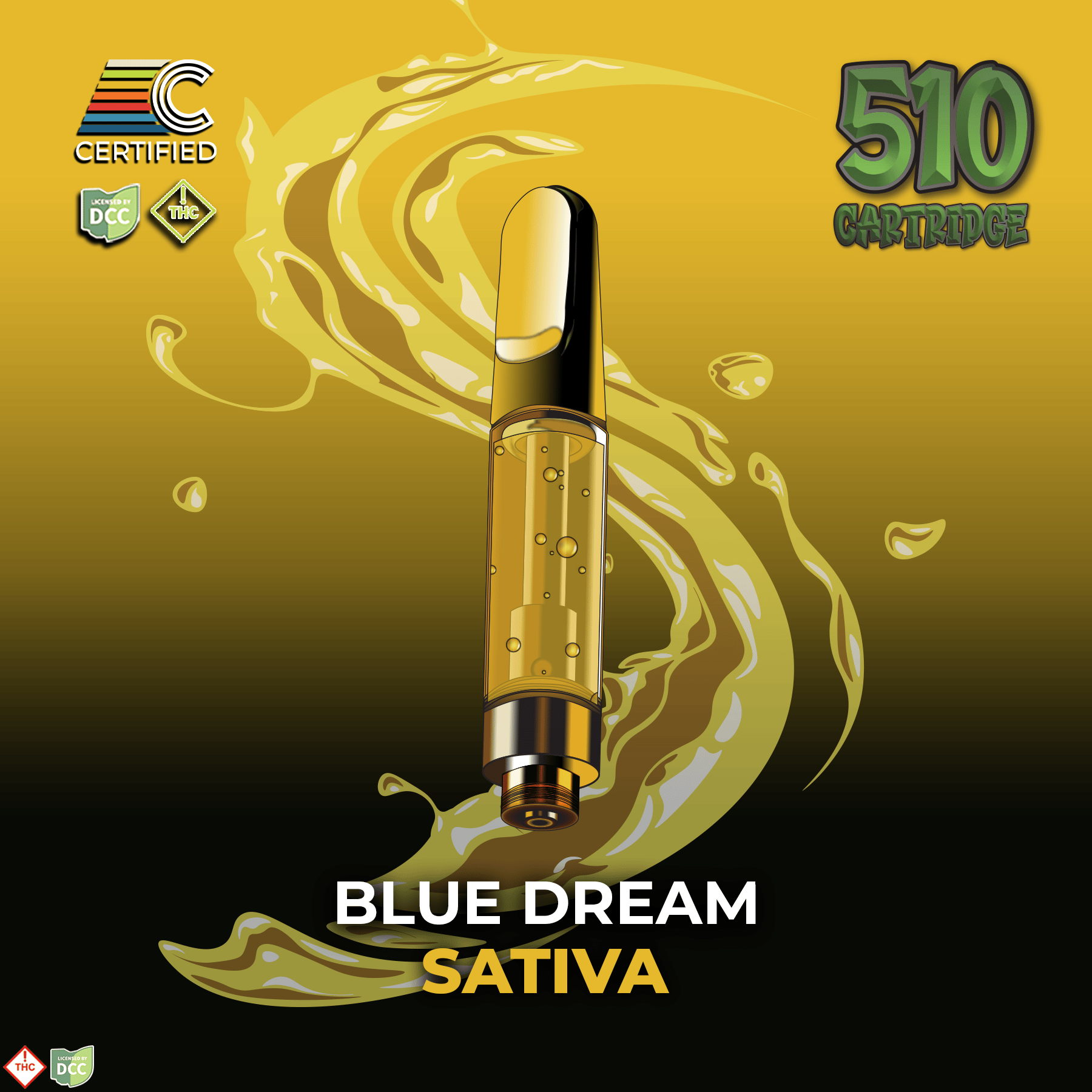 Blue Dream | Sativa - Ultra Extract High Purity Oil - 1G Vape Cartridge
