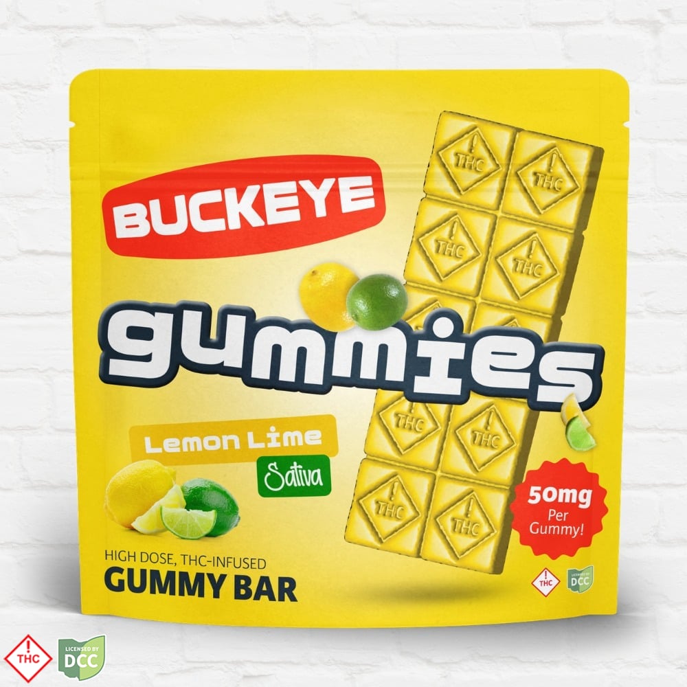 Lemon Lime Gummy Bar [10pk] (500mg)