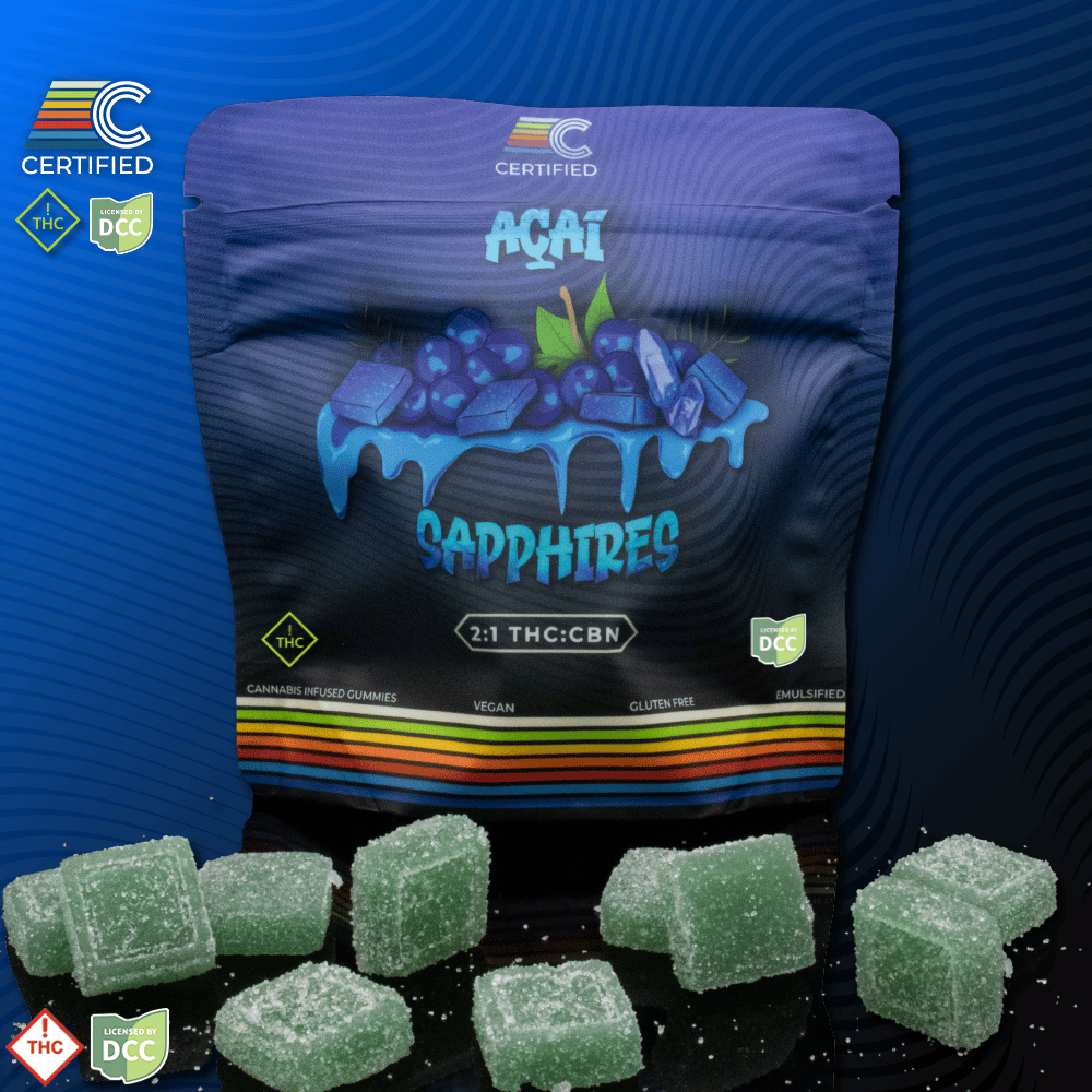 2:1 CBN Acai Sapphire Gems []